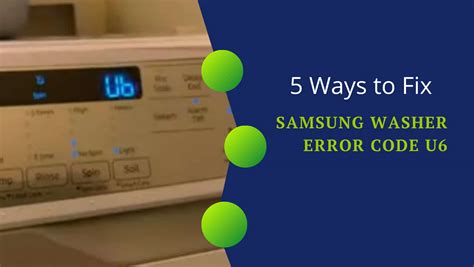 U6 samsung washer code - The water being supplied to the washer is the wrong temperature, or extremely hot. Make sure the supply hoses are attached correctly - red to the hot tap and blue to the cold tap. Ensure the cold water hose is tightened securely.